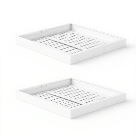 Pull Out Cabinet Organizer, 2 Pack Expandable Width (12.2"-18.9"), 20.47" Deep Pull Out Drawers for Cabinets (Default: Default)